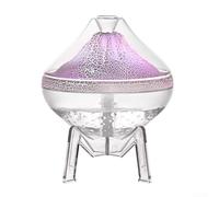 Simulated Flame Atmosphere Humidifier, Low Noise 35dB Operation With 300Ml/h Mist Output Auto Power-Off For Indoor Air Quality Improvement(White)