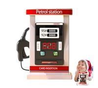 Simulated Gas Station Toy - Gas Station, Petrol Pump, Simulation | Role-Playing Model, Card-Operated Charging Stop for Interactive Play, Toy Set Birthday Gift for Kids
