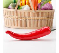 Simulated Home Decor Vegetables Unique PVC Dolls' Accessory Including a Variety of Miniatures to Enjoy (Red Pepper)