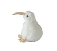 Simulated Kiwi Bird Plush Toy Zealand KIWI Small White Doll Soft And Cute 's Early Education Gift Home Furnishings(19cm)