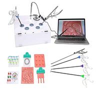 Simulated Laparoscopic Training Box Kit, The Complete Surgery Training Set with HD Camera and 8 Modules, 4 Training Instruments, for Doctors and Students and Resident