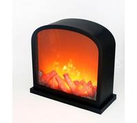 Simulated LED Fireplace Lantern USB & Battery Powered Flameless Light With Simulation Flame Table Decorative Lamp Mini Fireplace Ornament for Cozy Home Decor Free Standing Electric Log Burner