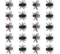 Simulated Lifelike Plastic Joke Toy Set for Halloween Party Scaring Kids, 20pcs Fake Model for Fun Games and Interaction (fly)