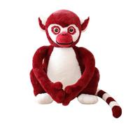 Simulated long-armed lemur plush doll,cute soft plush toy with long tail,big-eyed monkey stuffed animals rag doll plushies doll ornaments,hugging plush pillow,bed sofa throw pillow
