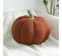 Simulated Pumpkin Pillow Plush Pillow, 3D Pumpkin Shaped Pillow, Cozy Fall Decorations Stuffed Throw Pillows for Thanksgiving Christmas Halloween Bedroom Sofa Couch Supplies (B-M)