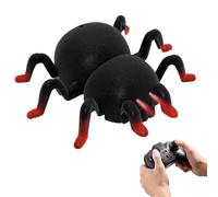 Simulated Remote-controlled Spider Wall/floor Dual Mode Led Eye Design Realistic Crawling Action 360° Rotating Stunts Ideal Halloween for Boys red