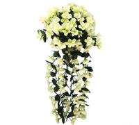 Simulated Silk Violet Flower Basket Bunch, Lifelike For Wall Decoration for Weddings, Living Rooms, Offices, and More (E)