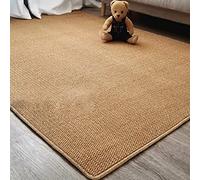 Simulated Sisal Carpet Synthetic Sisal Collection Area Rug Custom Size Softer Than Natural Sisal Rug Stain Resistant & Easy to Clean Beautiful Border Rug