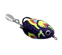 Simulated Soft Frogs Baits Blackfish Fishing Lures 4.5cm PVC With Double Hook 5 Color Optional Bright Color