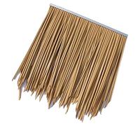 Simulated Thatch Roof Tiles Plastic Palm Thatch Roll Fake Grass Artificial Gazebo Grass Shed Wooden House Flame Retardant Plastic Thatch(Yellow c,2pcs)