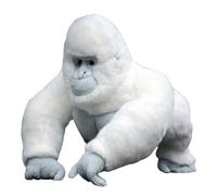 Simulated White Gorilla Plush Toy Gorilla Monkey Plush Animal Funny Gorilla 14.96-inch Boy And Girl Birthday Gift Home Decoration