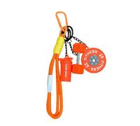 Simulated Workout Gear Key Ring Removable Barbell Charm Soft Silicone Design Unique Fitness Gift Key Ring for Keys and Backpack, フリーサイズ