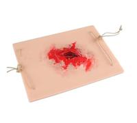 Simulates Wound Kit, Laceration Simulator Model, Realistic Appearance, Adjustable Wearable Design and Effectively Help Stop Bleeding, Wound Packing Task Trainer for Medical Education