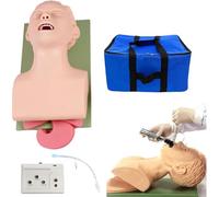Simulateur de modèle humain - Modèle de tube endoscopique adulte, avec moniteur électronique - Kit d'aide à la formation à la gestion orale et nasale pour la formation en laboratoire scientifique
