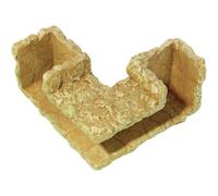Simulation Aquarium Cave Resin Reptile, Rock Tunnel Fish Tank Decoration, Corner for Hiding Breeding Spawning, Shrimp Shelter