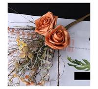 Simulation Artificial Flower Big 5 Hydrangea Silk Cloth Home Living Room Table Decoration Wedding Fake Flower Blue(023)