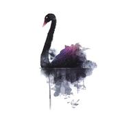 Simulation Black Swan Sexy Ink Arm Temporary Tattoo Stickers Waterproof Lasting Small Fresh Cute Fake Tattoos