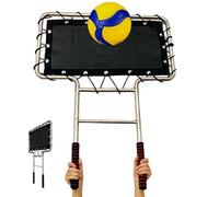 Simulation Block Training Volleyball Practice Equipment, Volleyball Spiking Drills Devices, 304 Stainless Steel, Stretch Fabric, Professional Rebounder for Hitting Coverage Drills