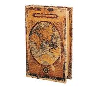 Simulation Book Model Vintage Bookshelf Ornament Storage Box Miniature Book Props for Office Dressing Table 5.12x1.97x7.48inch