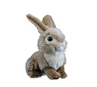 Simulation Bunny Plush Toy Super Cute Brown Hare Doll Soft Rabbit Animal Model