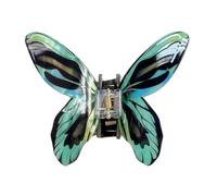Simulation Butterfly Elegant Hair Claw Barrette Acrylic Hair Accessory For Girls Spring Clamp
