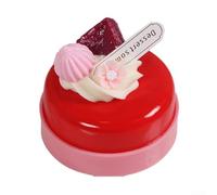 Simulation Cake Model, 7.5x6.5cm PVC Fake Fruit Dessert, Realistic Round Pastry Prop for Bakery Shop Display and Kids Role Play(6)
