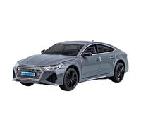 Simulation car retro car model 1:24 Fit for AUDI RS7 Coupe Alloy Diecasts & Toy Vehicles Metal Car Model High Simulation Sound and Light not include batteries(Gray)