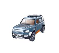 Simulation car retro car model 1/24 Fit for Land Rover for Defender Model Car Pull Back Toy Collection with Sound and Lights not include batteries(Blue)