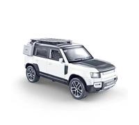 Simulation car retro car model 1/24 Fit for Land Rover for Defender Model Car Pull Back Toy Collection with Sound and Lights not include batteries(WHITE)