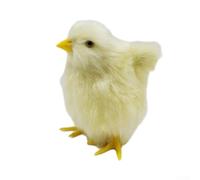 Simulation Chicken Model Realistic Chick Plush Ornament for Home Decor, Office Desks, and Storytelling Perfect for Holiday (Chick with wings)