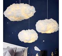Simulation Cloud Pendant Light Creative Space Cotton Cloud Chandelier Floating Cloud Ceiling Light Decorative Cloud Ceiling Lamp Pendant Cloud Light for Bedroom, Dining Room, Shop