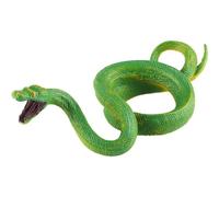 Simulation Cognitive Solid Wild Animal Model Toy Green Tree Python Halloween Tricky Decoration Realistic Snake Toy for Garden Props