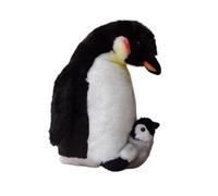 Simulation Cute Antarctic Mother And Child Penguin Doll Emperor Penguin Plush Toy Aquarium Gift