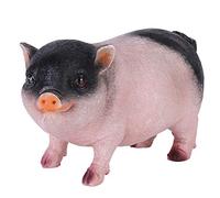 Simulation Cute Small Pig Decor, Artificial Animal Model Bonsai Ornament, Lifelike Resin Craft Home Decoration Gift with Elegant Finish for Table Garden Indoor Display