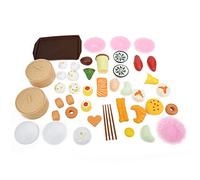 Simulation Dessert Model Toy Educational Kitchen Playset for Kids Pretend Play with 22PCS 46PCS or 84PCS ABS Food Toys for Toddlers Preschoolers Boys Girls Birthday (46 piece set)