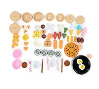 Simulation Dessert Model Toy Educational Kitchen Playset for Kids Pretend Play with 22PCS 46PCS or 84PCS ABS Food Toys for Toddlers Preschoolers Boys Girls Birthday (84 piece set)