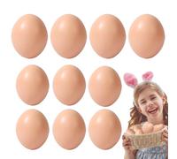 Simulation Egg Model - 10pcs Fake Eggs For Crafts | Artificial Chicken Eggs Model Set | Reusable Plaštic Decorative Egg For Painting, DIY Art Projects, Activities & Home Decor