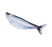 Simulation Fish Activated Kitten Toy Soft Plush for Indoor Kitten (Sardines) (B)