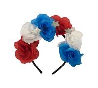 Simulation Flower Headband For Independence Day Costume Headwear National Day Celebration Carnivals Party Supply Independence Day Headdress