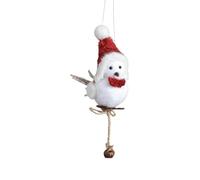 Simulation Foam Bird Pendant Red Scarf Hat Cute Plush Bird Christmas Tree Ornament Decorative Artificial Christmas Props and figurines christmas xmas xmas mini mini plush xmas Birds figurines