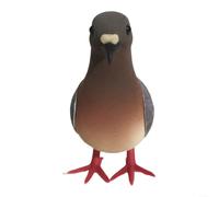 Simulation Foam Pigeon Model for Home & Garden Decoration Realistic Artificial Bird Ornament, Lightweight Foam, 13 cm Length, Educational Classroom Tool(red)