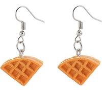 Simulation Food French Bread Toast Baguettes Resin Dangle Drop Earrings For Women Ladies Girls Cute Funny Hook Earrings Wedding Birthday Christmas New Year JewelryProfessional Processed