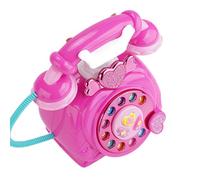 Simulation Game Phone - Retro Dialing Phone Toy | Wired Landline Calling Device | Musical Gift for Kids, Role Playing Game Learning Toy, Earphone