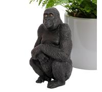 Simulation Gorilla Statue, Gorilla Model | Small Orangutan Statue - Wildlife Figures Decorative Animal Ornament Toys for Girls and Boys