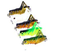 Simulation Grasshopper 3g Fishing Lure Plastic 3.3cm 5pcs Freshwater