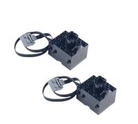 Simulation Light Spray Smoke Exhaust Parts Technical Bricks Mould King Fogger Building Blocks For Cars Trains Energy Saving Strong(Black,2 PCS)