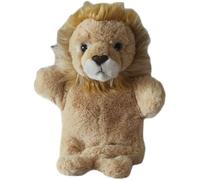 Simulation Little Lion Hand Puppet Doll Animal Lion Ventriloquism Plush Toy Parent-child Game Early Childhood Education Props 's Child Gift