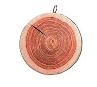 Simulation Log Cushion,Log Tree Stump Cushions Pillow,Creative Round Cylindrical Tree Trunk Cushion,Tree Branch Log Design Seat Pad,Wood Grain Stump Shaped 3D Decorative Pillows (Coffee, 33x33x5cm)