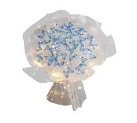 Simulation Love Butterfly Bouquets, Butterfly Flower Kit with LED Lights, Artificial Flowers Butterfly Bouquet Flower Art, Holding Flowers Bridal Bouquet Flowers, Fake Flower Bouquet for