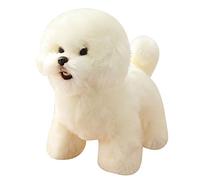 Simulation Maltese Dog Plush Stuffed Animal Realistic Schnauzer Bichon Frise Toy Luxury Home Decor Pet Gift 2